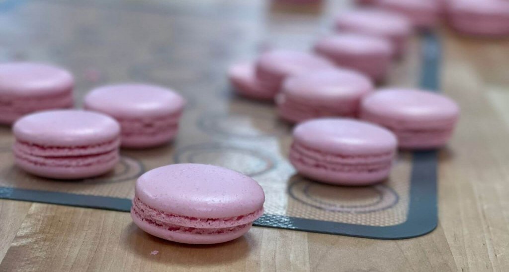 macaron à la framboise