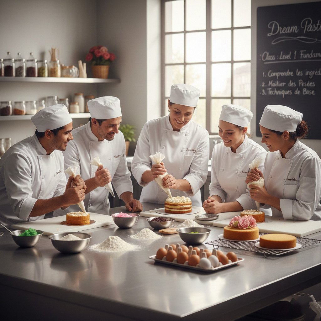 Formation pâtisserie débutant avec apprentissage des bases