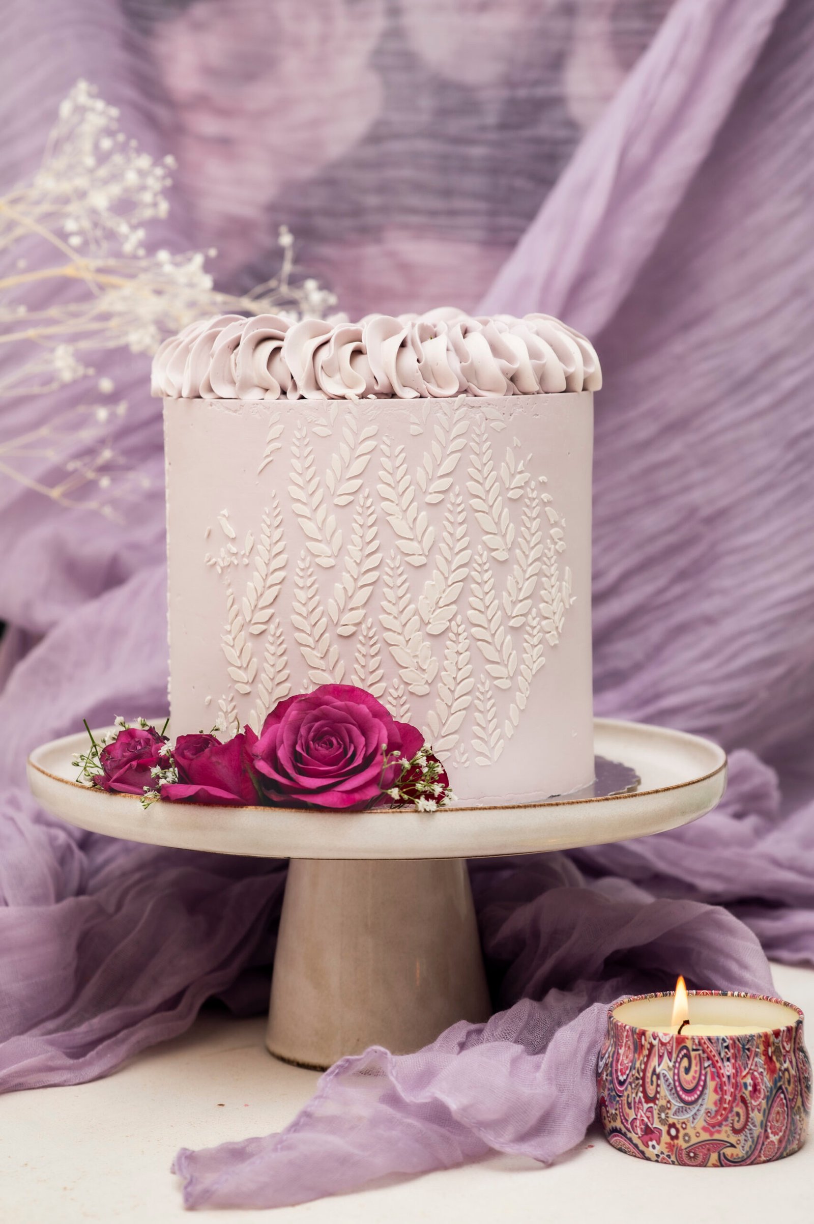 Layer cake décoré lors d'un atelier cake design chez Dream Pastry (93)