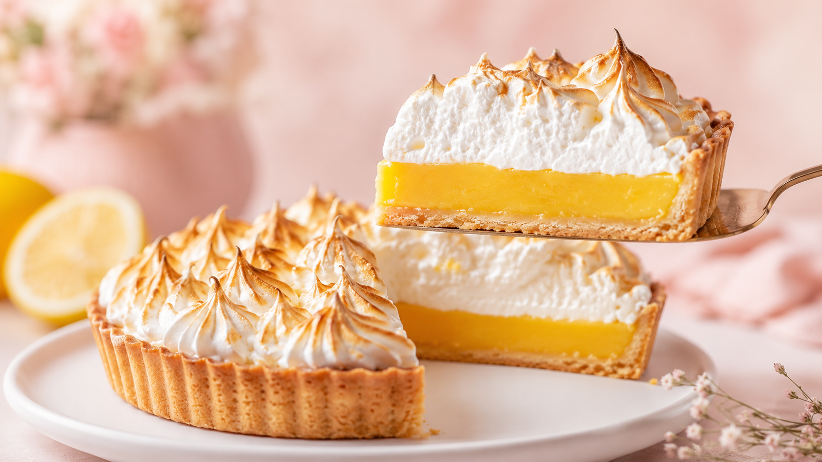 Tarte au citron meringuée recette CAP Pâtissier Dream Pastry — pâte sucrée, crème citron et meringue italienne