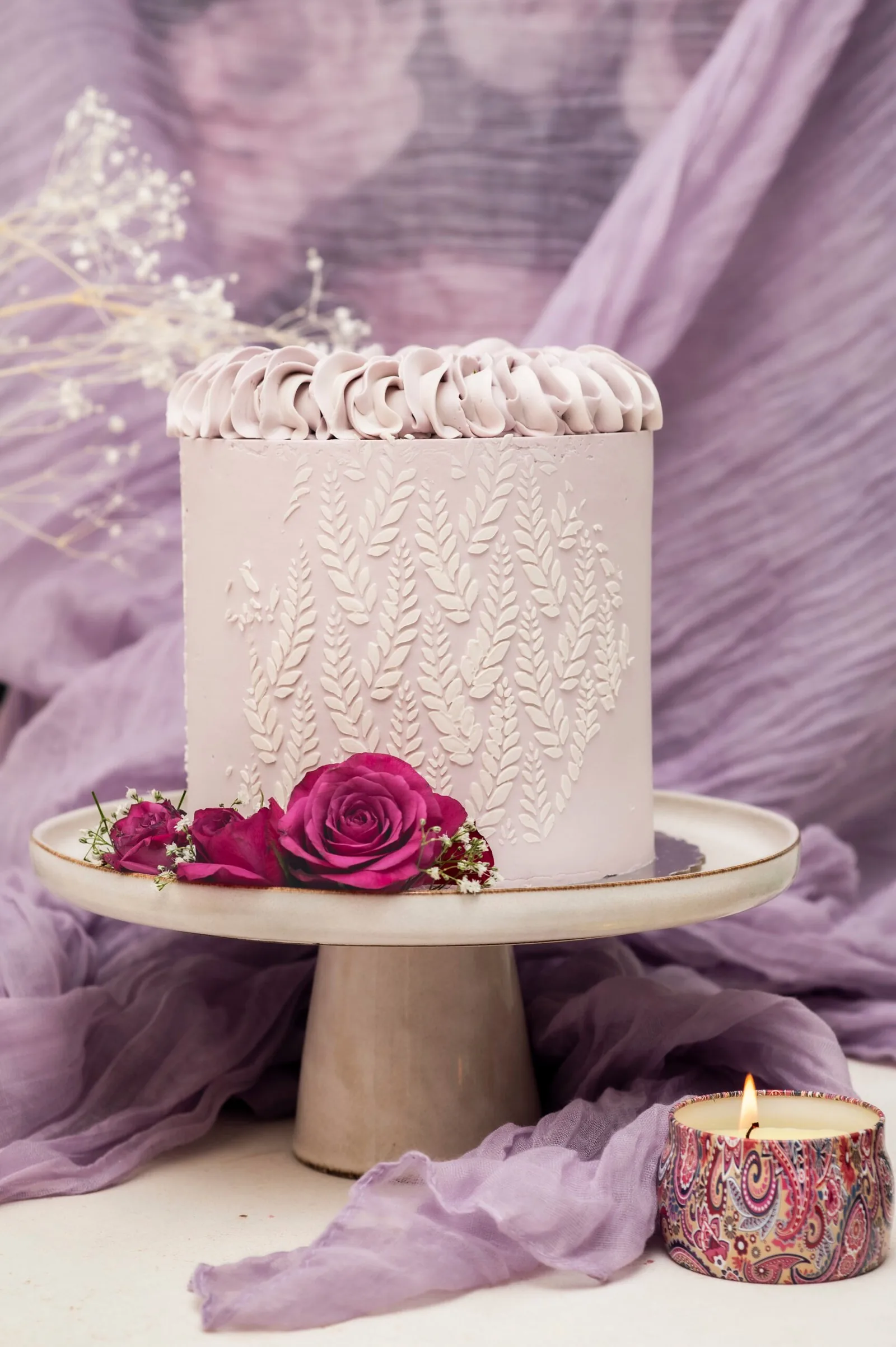 Layer cake décoré lors d'un atelier cake design chez Dream Pastry (93)